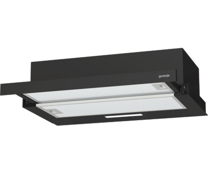 Okap kuchenny GORENJE TH60E3B Czarny 350m3/h 67dB Klasa C 60cm Sterowanie Mechaniczne LED